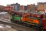 BNSF Trains Pass